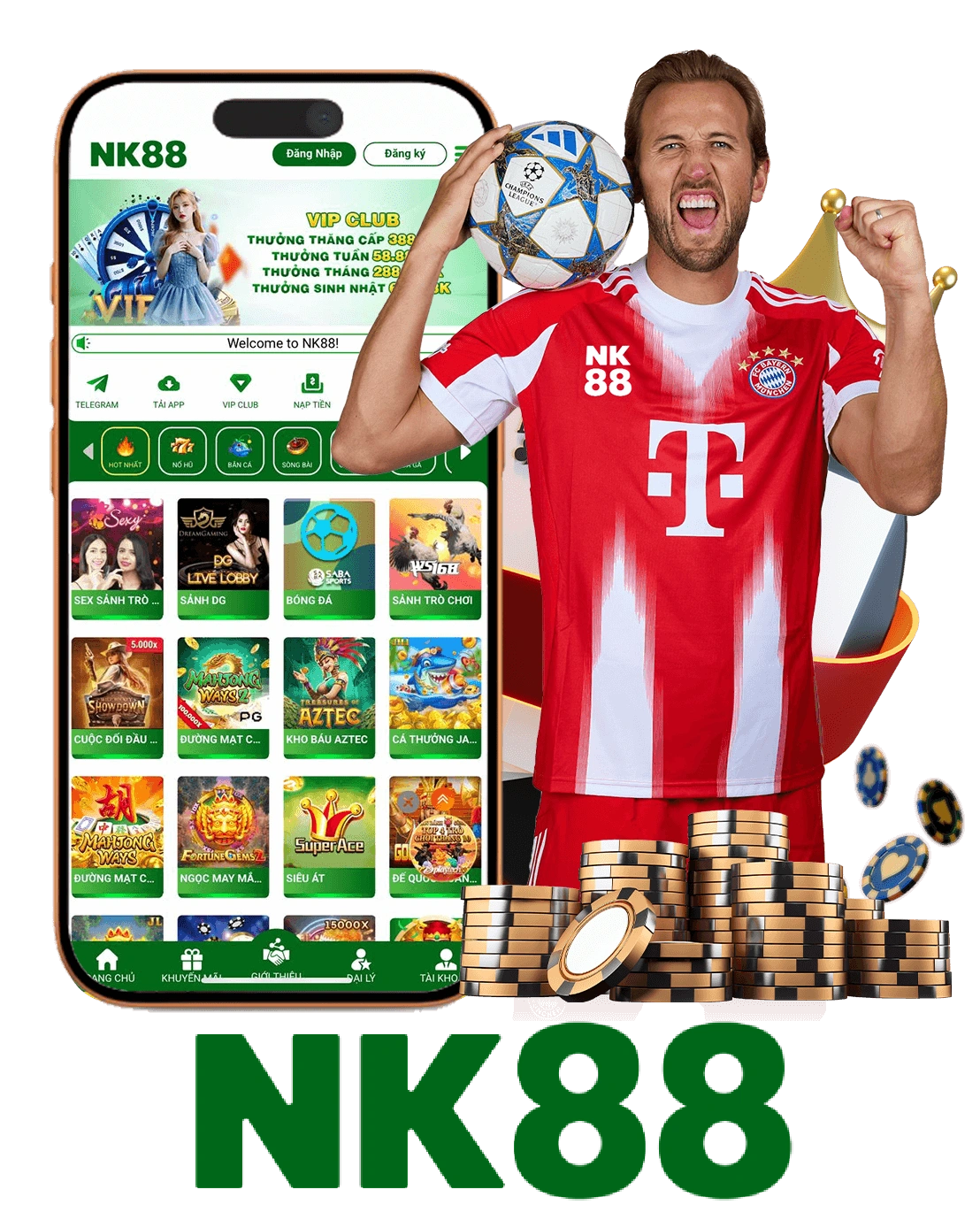 Hình minh họa ứng dụng NK88